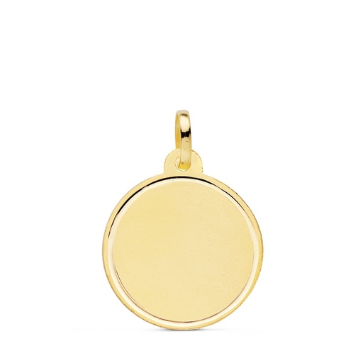 [P9K120648] 9K DISCO LISO ORO AMARILLO 9KTES TALLADO 18 MM