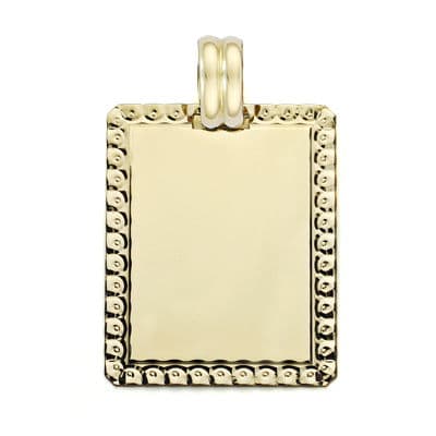 [P9K130178] 9K CHAPA ORO AMARILLO FILO TALLADO 26X20 MM