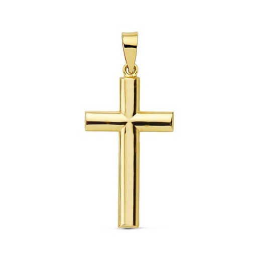 [P9K13531] 9K CRUZ ORO AMARILLO LISA 27X15 MM