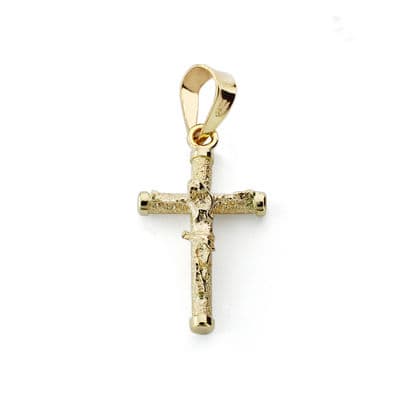 [P9K16342] 9K CRUZ ORO AMARILLO CRISTO 19X10X1.5 MM