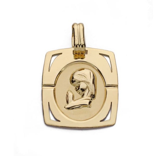 [P9K16377] 9K MEDALLA VIRGEN NIÑA 20X17 MM