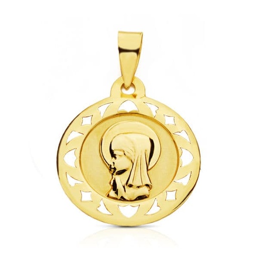 [P9K16378] 9K MEDALLA VIRGEN NIÑA 18 MM