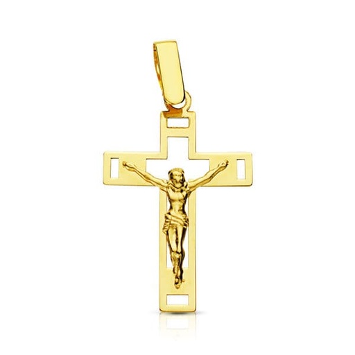 [P9K16386] 9K CRUZ CON CRISTO 25X15 MM