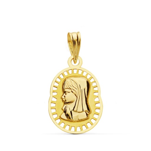 [P9K16417] 9K MEDALLA VIRGEN NIÑA 19X12 MM