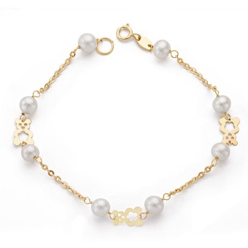 [P9K16465] 9K PULSERA PERLA 5-5.5 MM 17 CM