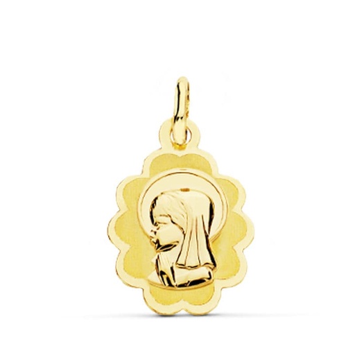 [P9K16478] 9K MEDALLA VIRGEN NIÑA LIGERA 17X12 MM