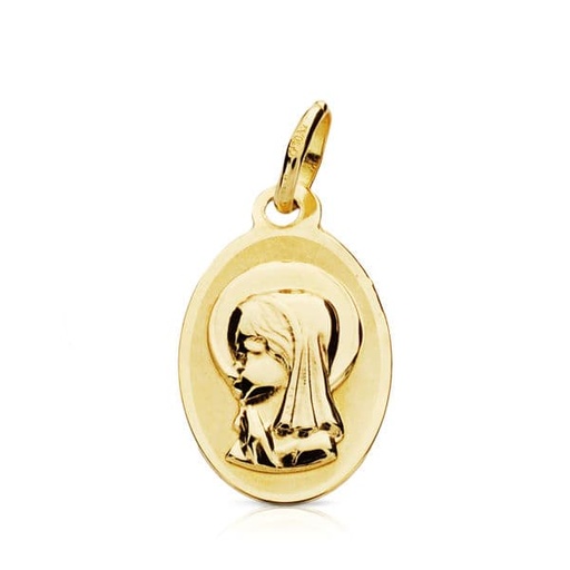 [P9K16479] 9K MEDALLA VIRGEN NIÑA OVAL. 17X10 MM