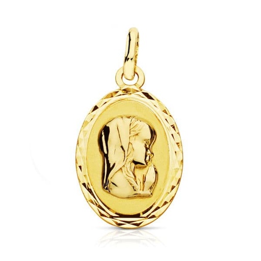 [P9K16499] 9K MEDALLA VIRGEN NIÑA 19X12 MM
