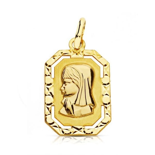 [P9K16504] 9K MEDALLA VIRGEN NIÑA LIGERA 20X12 MM