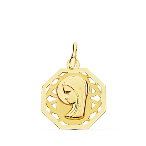 [P9K16513] 9K MEDALLA VIRGEN NIÑA 17X14 MM