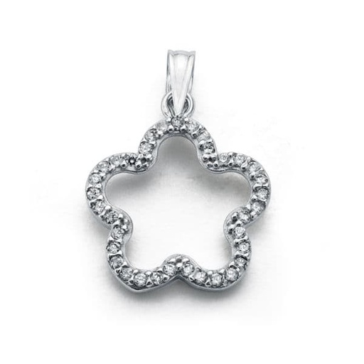 [P9K16517] 9K COLGANTE ORO AMARILLO CIRCONITAS. 19X16 MM