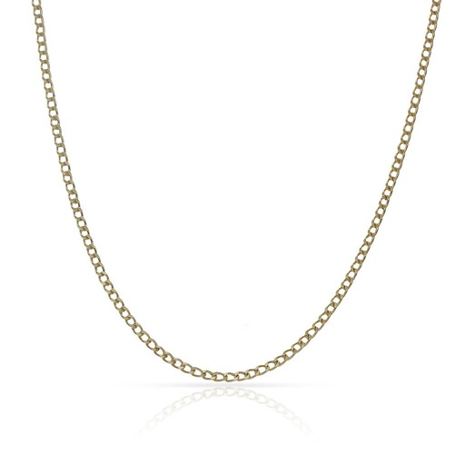 [CO461] CADENA ORO 18KL BARBADA HUECA 1MM