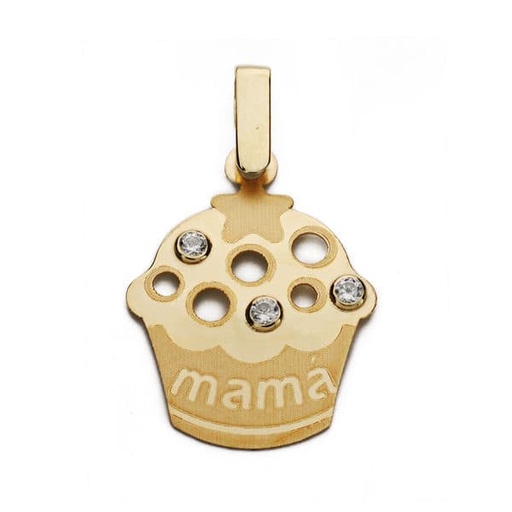 [P9K16552] 9K COLGANTE ORO AMARILLO MADRE. 21X16 MM
