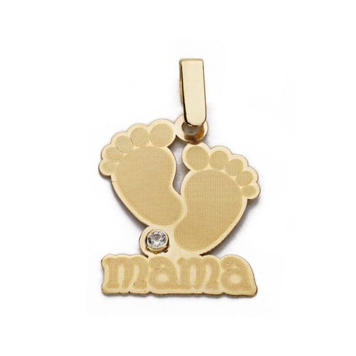 [P9K16553] 9K COLGANTE ORO AMARILLO MADRE. 19X15 MM