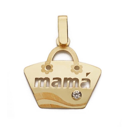 [P9K16557] 9K COLGANTE ORO AMARILLO MADRE. 19X19 MM
