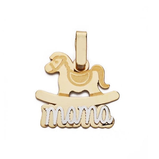 [P9K16561] 9K COLGANTE ORO AMARILLO MADRE. 17X16 MM