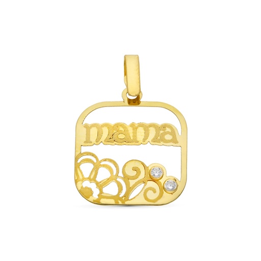 [P9K16568] 9K COLGANTE ORO AMARILLO MADRE. 21X18 MM