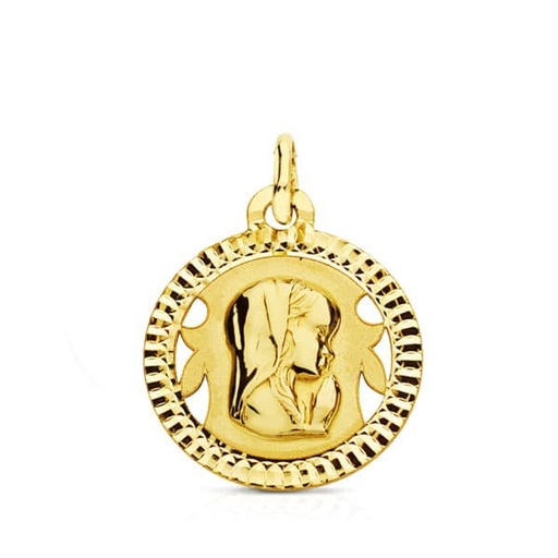 [P9K16632] 9K MEDALLA VIRGEN NIÑA LIGERA 16 MM