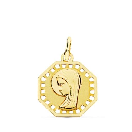 [P9K16633] 9K MEDALLA VIRGEN NIÑA 17X14 MM