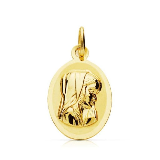 [P9K16704] 9K MEDALLA VIRGEN NIÑA 17X12 MM
