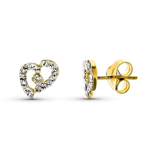 [P9K18364] 9K PENDIENTES CIRCONITAS 9X6 MM