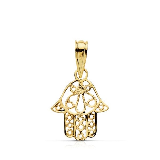 [P9K190004] 9K MANO DE FATIMA ORO AMARILLO 9K 14X11 MM