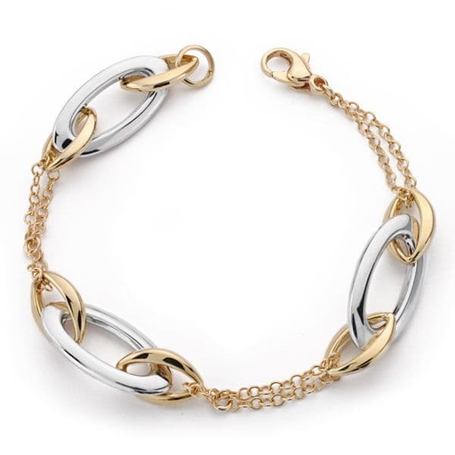 [P9K190234] 9K PULSERA HUECA 19.5CM