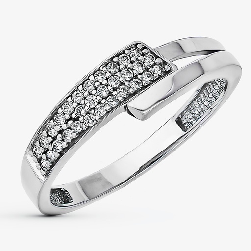 [P9K19067] 9K SORTIJA ORO BLANCO CIRCONITAS
