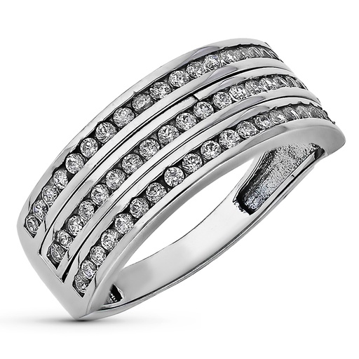 [P9K19105] 9K SORTIJA ORO BLANCO CIRCONITAS 8 MM