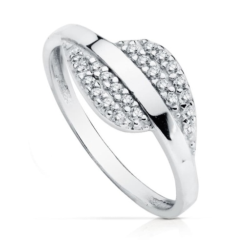 [P9K19120] 9K SORTIJA ORO BLANCO CIRCONITAS