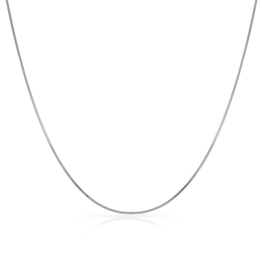 [CO1926] COLLAR ORO BLANCO 18KL COLA TOPO