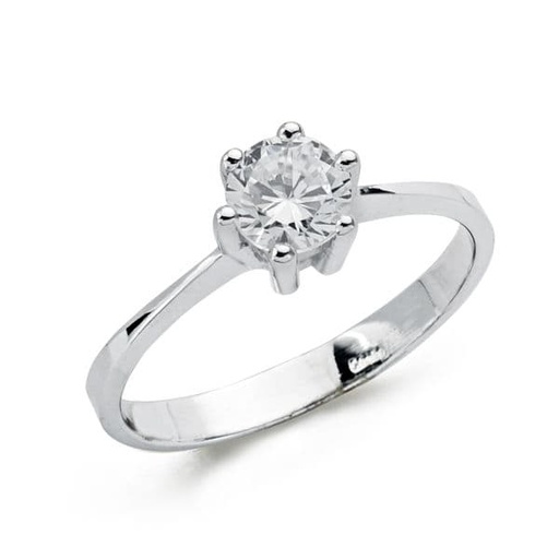 [P9K19274-OB] 9K SOLITARIO ORO BLANCO CIRCONITA 5.5MM