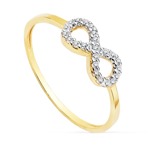 [P9K19307] 9K SORTIJA INFINITY BICOLOR Y CIRCONITAS