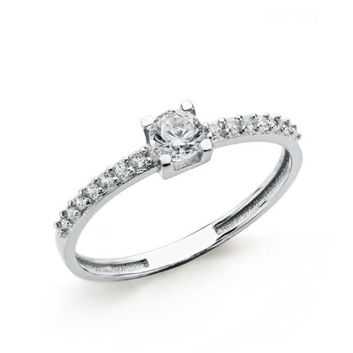 [P9K19329-OB] 9K SOLITARIO ORO BLANCO CIRCONITAS 4 MM