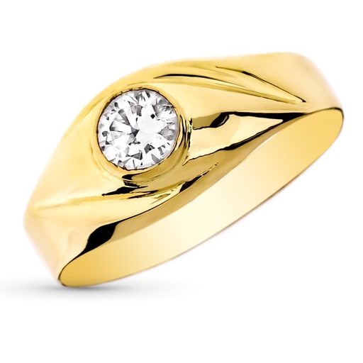 [P9K19586] 9K SOOLITARIO ORO AMARILLO CADETE ANCHO TOTAL 8.50 MM