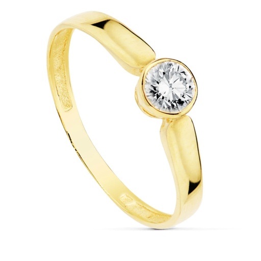 [P9K19588] 9K SOLITARIO ORO AMARILLO CON CIRCONITA EN BOCEL 3 MM
