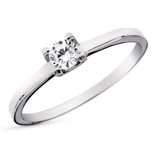 [P9K19597] 9K SOLITARIO ORO BLANCO CON GARRAS Y CIRCONITA 4 MM