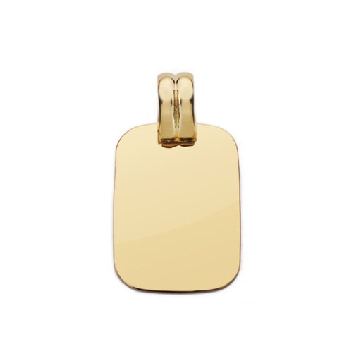 [P9K200490] 9K CHAPA LISA ALTO BRILLO 20X14 MM