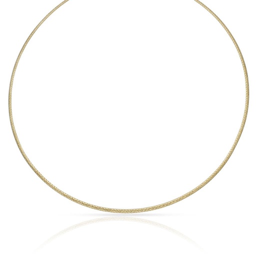 [CO83] GARGANTILLA TALLADA ORO 18KL 2MM