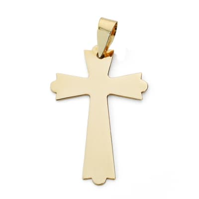 [P9K22045] 9K CRUZ ORO AMARILLO SIN CRISTO 25X16 MM