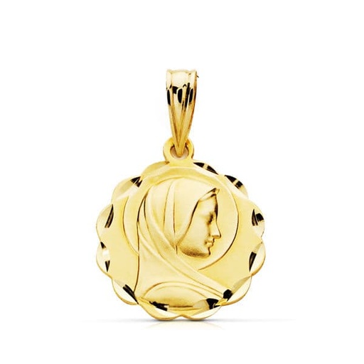 [P9K230202] 9K MEDALLA VIRGEN MARIA 9K 17 MM