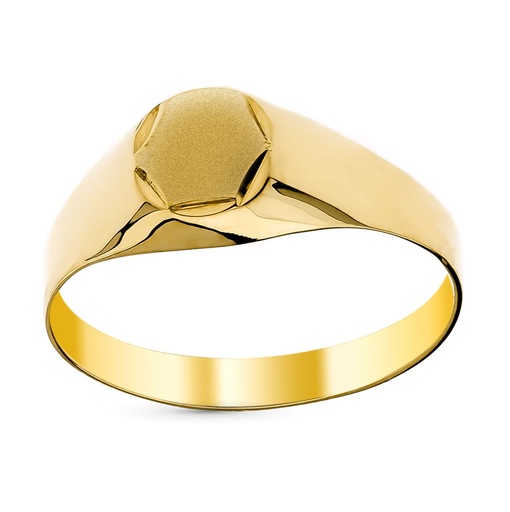 [P9K2429] 9K SELLO BEBE ORO AMARILLO HUECO TALLADO CABEZA 5 MM