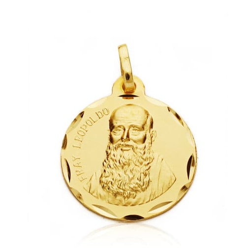 [P9K260161] 9K MEDALLA FRAY LEOPOLDO 18 MM TALLADA
