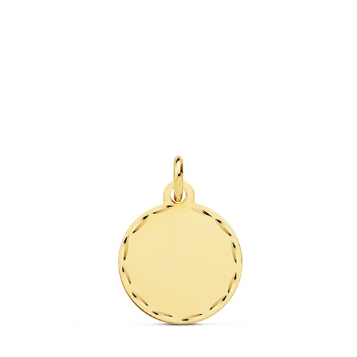 [P9K260182] 9K DISCO LISO ORO AMARILLO 14 MM