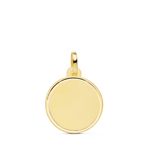 [P9K260191] 9K DISCO ORO AMARILLO LISO BISEL 16 MM