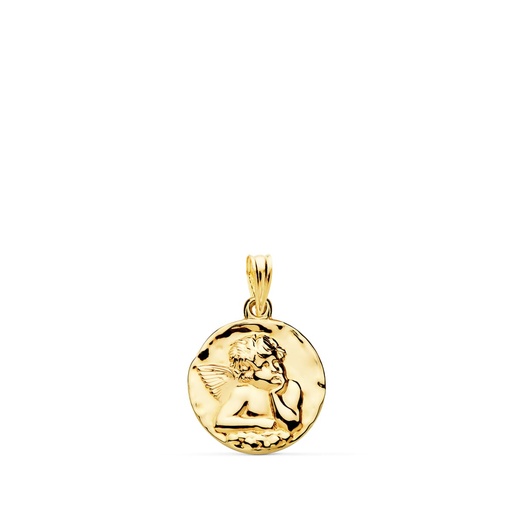 [P9K260471] 9K MEDALLA ANGEL BURLON 9K BRILLO 16 MM