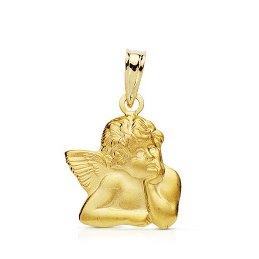[P9K260550] 9K ANGEL ORO AMARILLO SILUETA 9K 16X14 MM