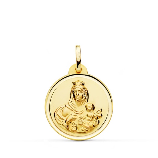 [P9K260685] 9K MEDALLA VIRGEN DEL CARMEN BISEL 20 MM