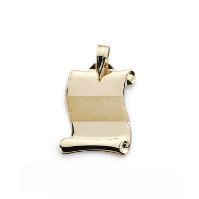 [P9K260997] 9K PERGAMINO ORO AMARILLO 24X17 MM