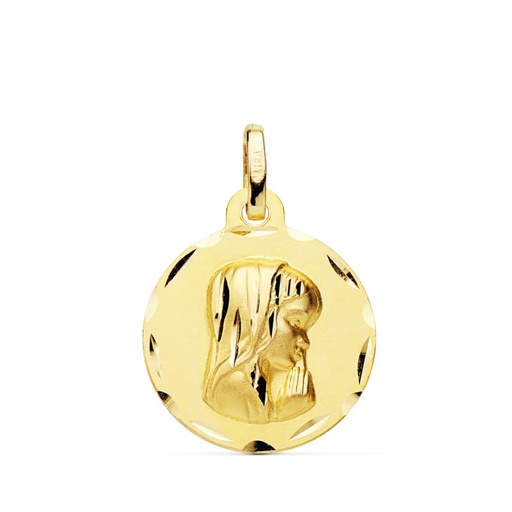 [P9K270012] 9K MEDALLA VIRGEN NIÑA 16 MM BISEL